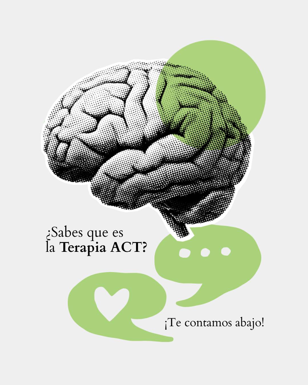 Publicación de Mentis Viva en Instagram sobre qué es la terapia de aceptación y compromiso (act)