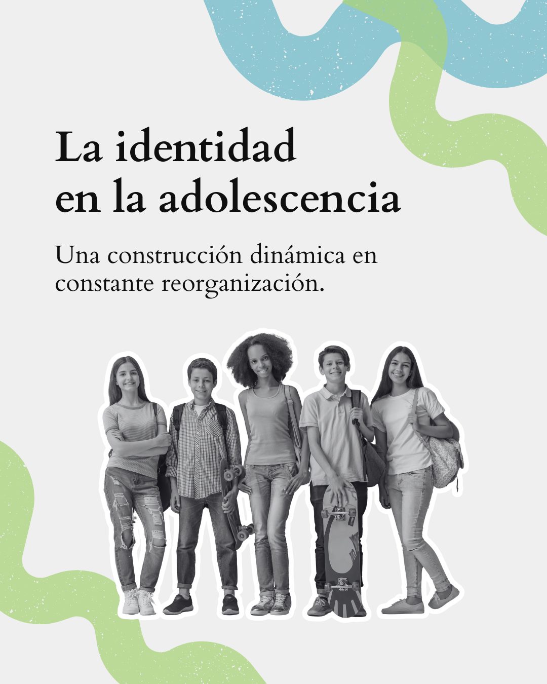 Publicación de Mentis Viva en Instagram sobre adolescencia y reorganización del self