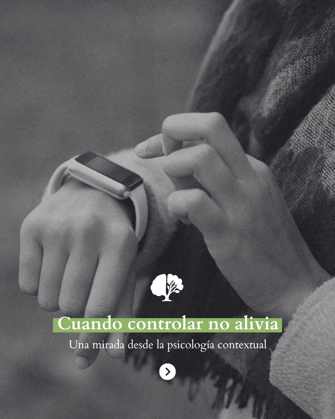Publicación de Mentis Viva en Instagram sobre el intento de controlar la experiencia interna